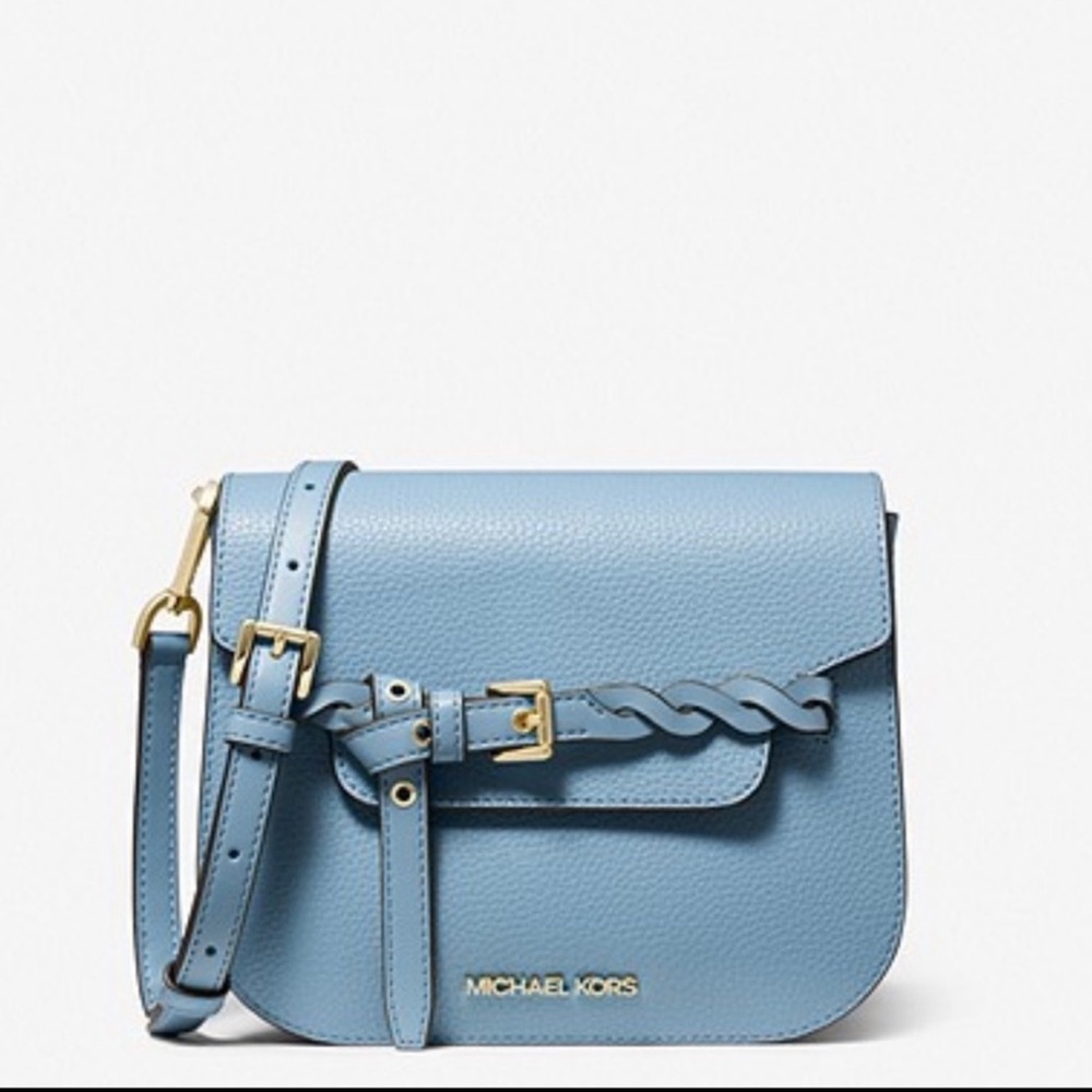 EMILIA SMALL PEBBLED LEATHER CROSSBODY BAG - MICHAEL KORS